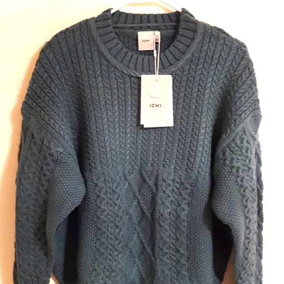 ICHI Tacy cable knit sweater/BNWT - Picture 6 of 6